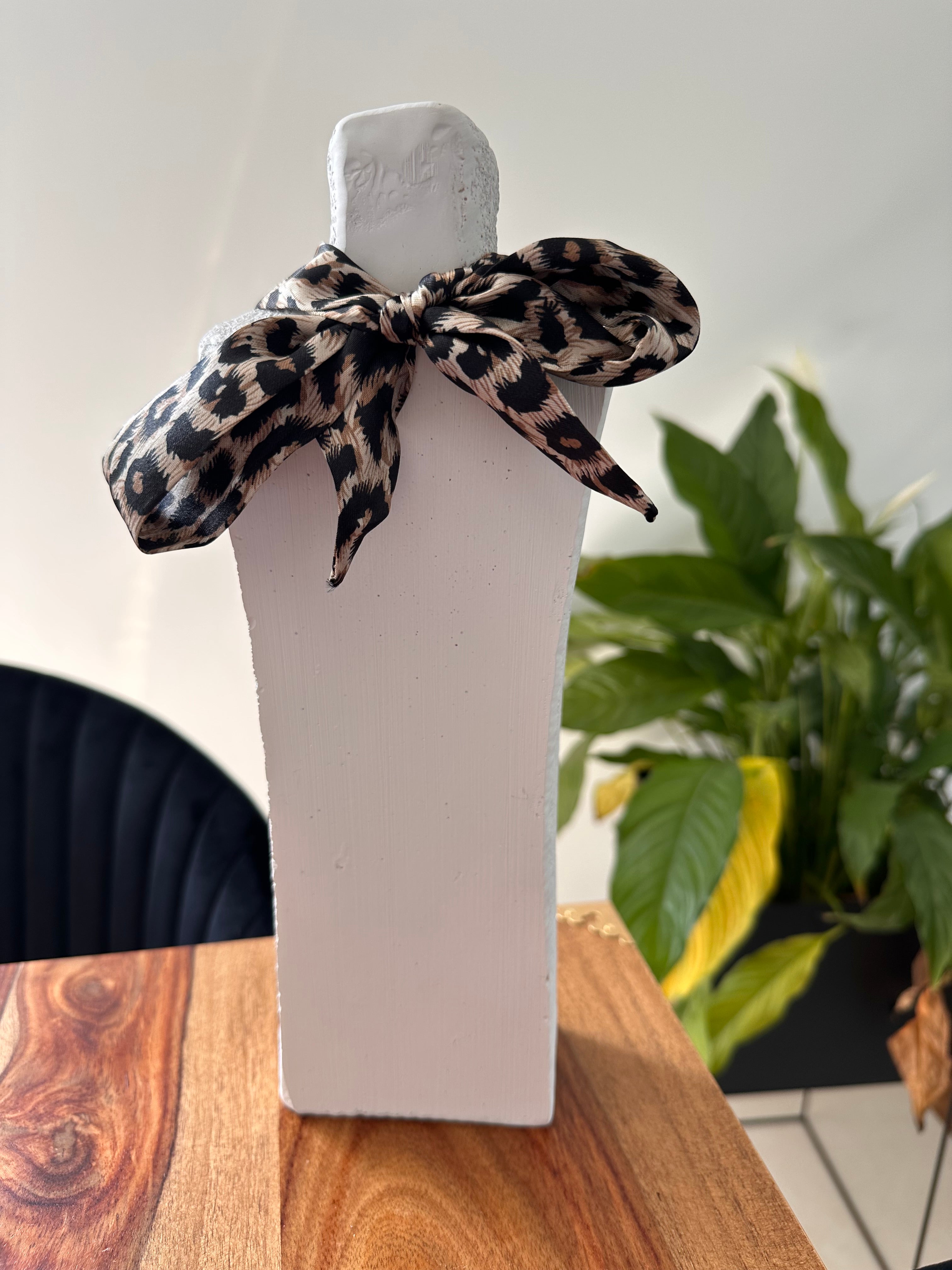 Collier foulard Léopard