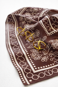 Attache foulard doré en acier inoxydable