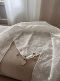Foulard Dentelle blanc