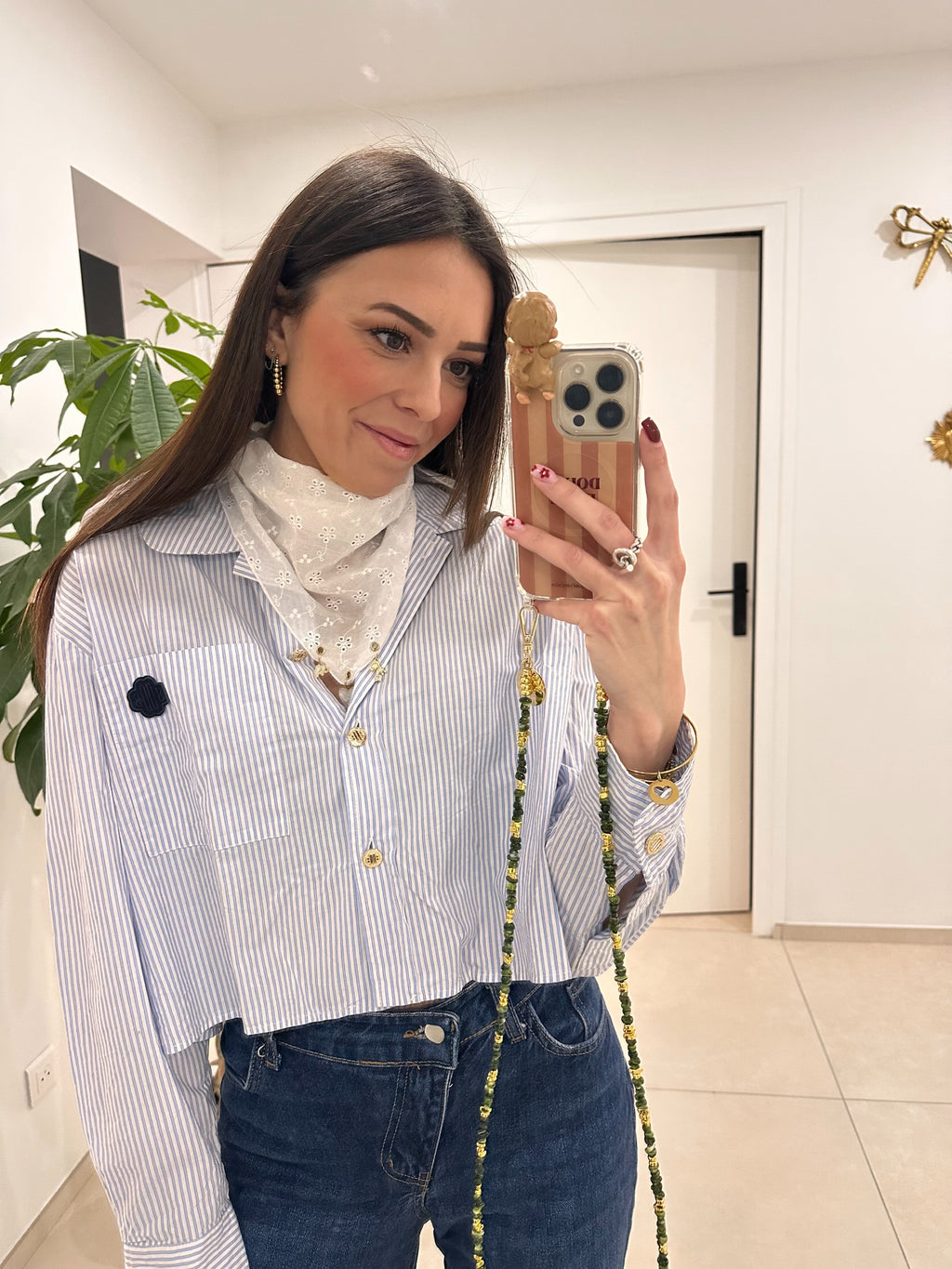 Foulard Dentelle blanc