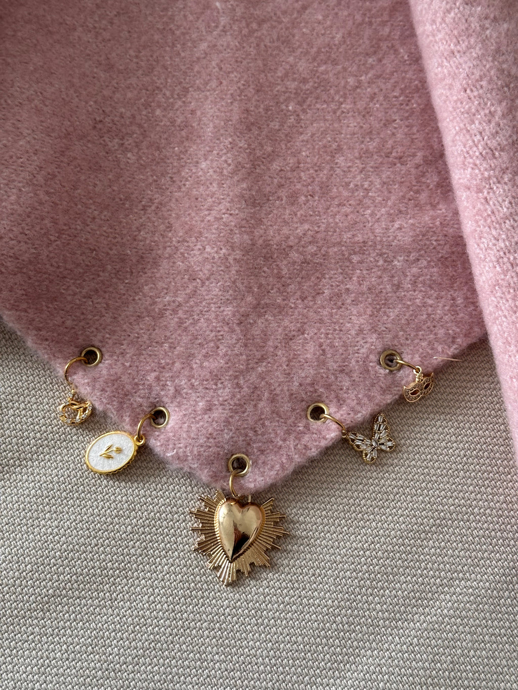 Foulard Rose cocon