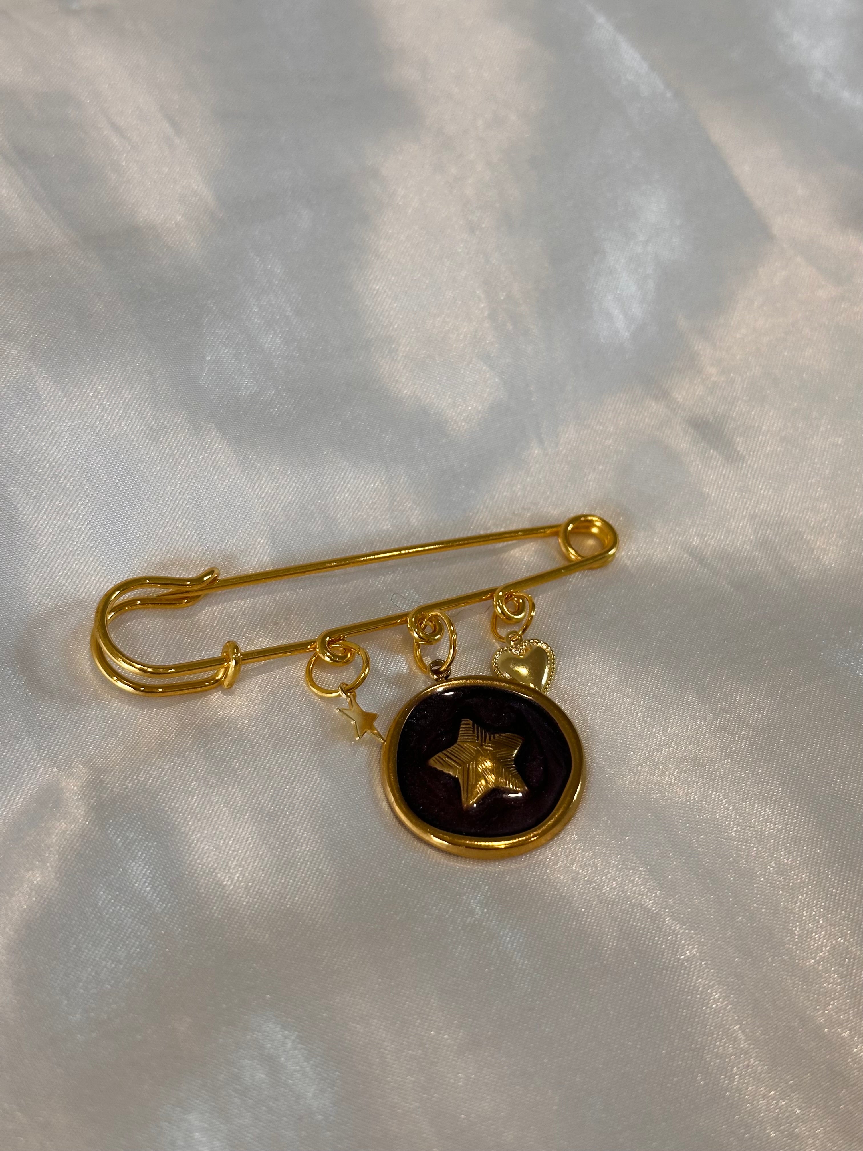 Broche Étoile violette
