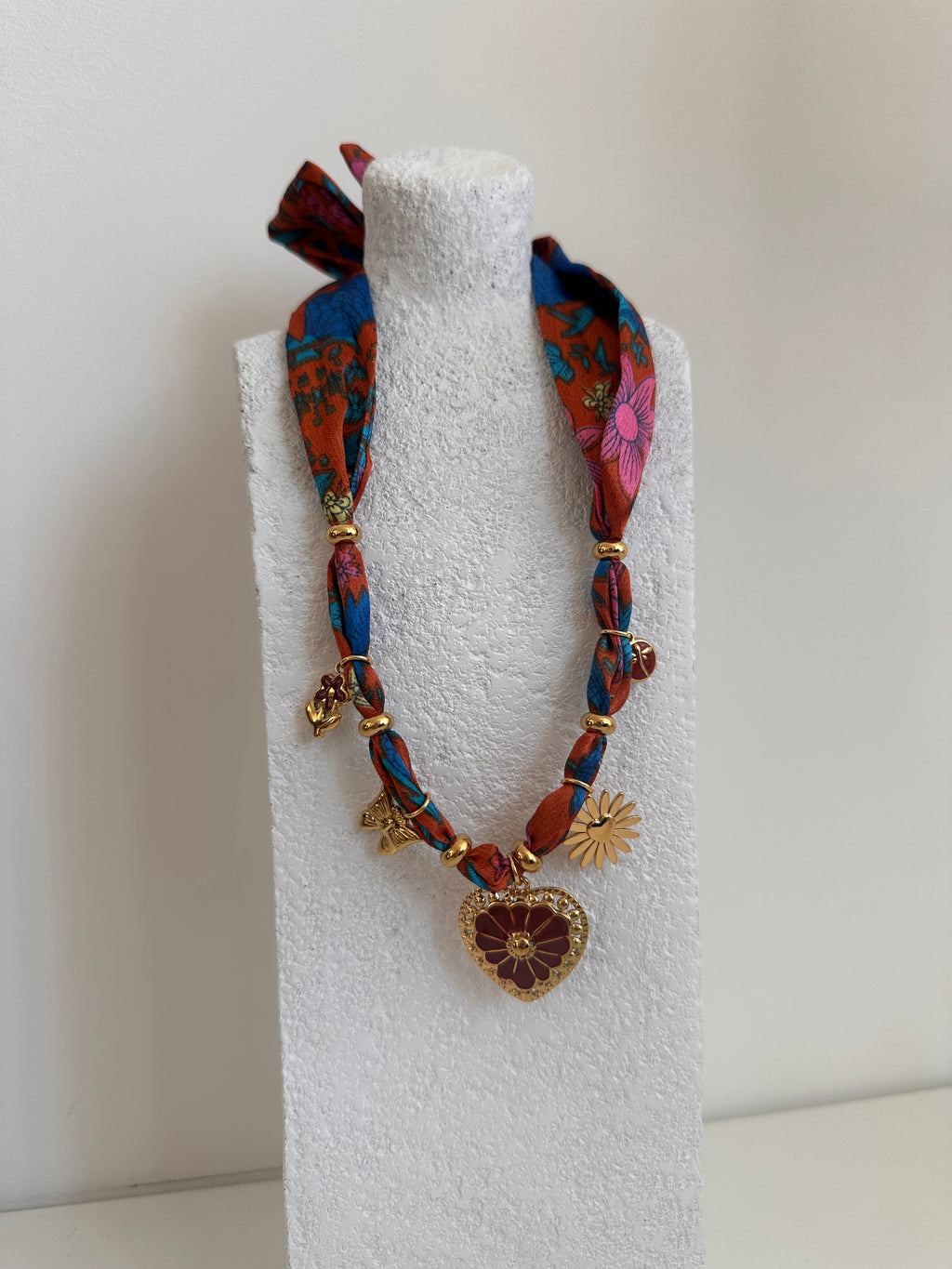 Parure Cœur Fleuri Bohème (Collier & Bracelet)