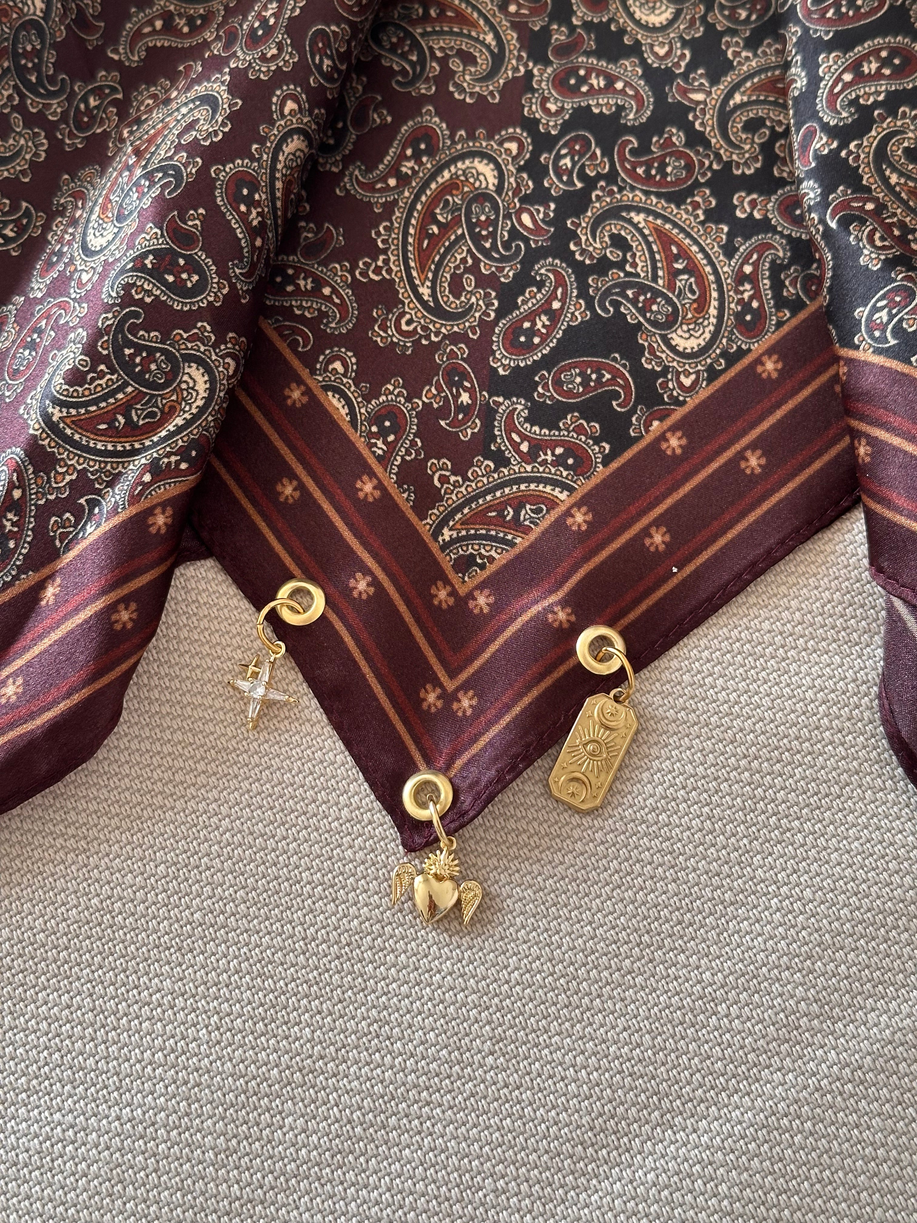 Foulard Étoile d’Orient - 100% soie