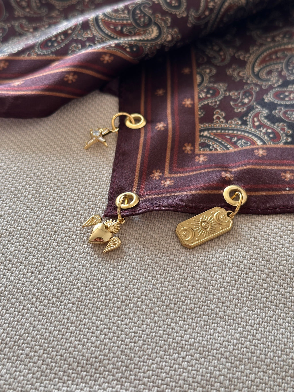 Foulard Étoile d’Orient - 100% soie